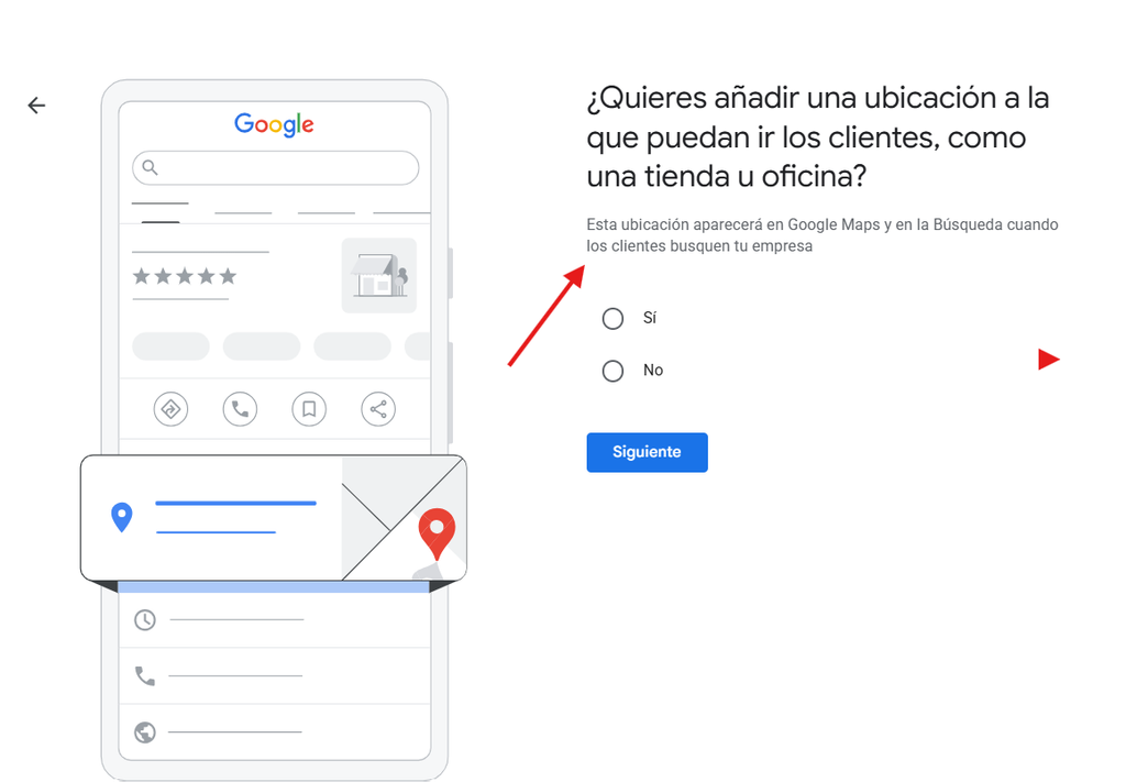 pregunta si tienes ubicacion fisica